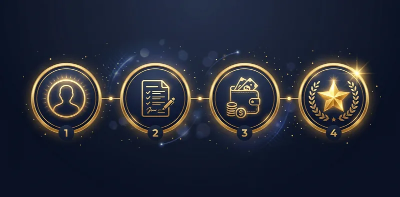 Registrierung Infografik