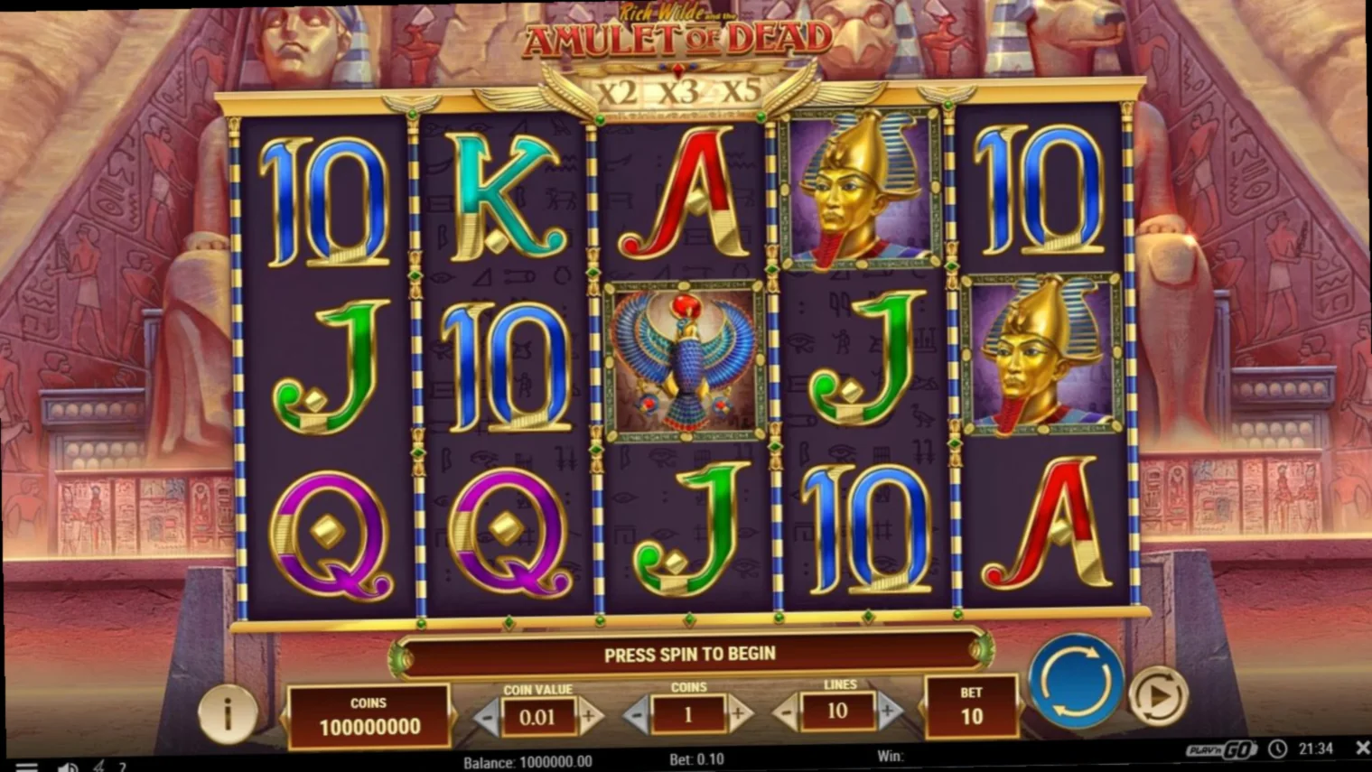 Rich Wilde and the Amulet of Dead von Play'n GO